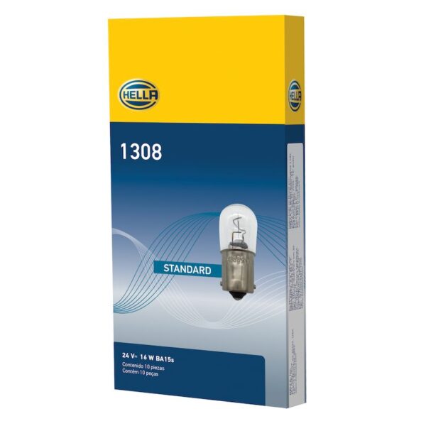 HELLA 1308 Standard Series Incandescent Miniature Light Bulb