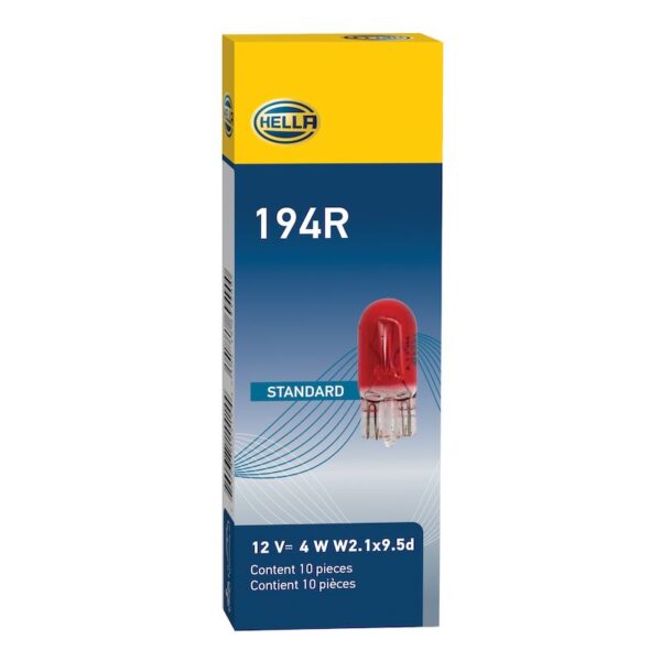 HELLA 194R Standard Series Incandescent Miniature Light Bulb