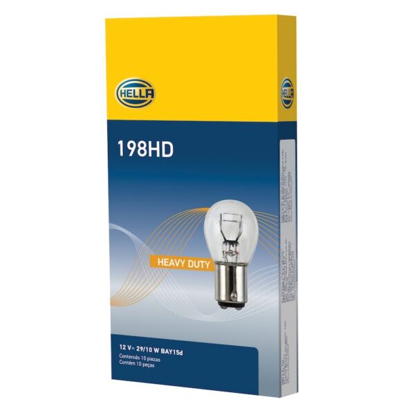 HELLA 198HD Heavy Duty Series Incandescent Miniature Light Bulb