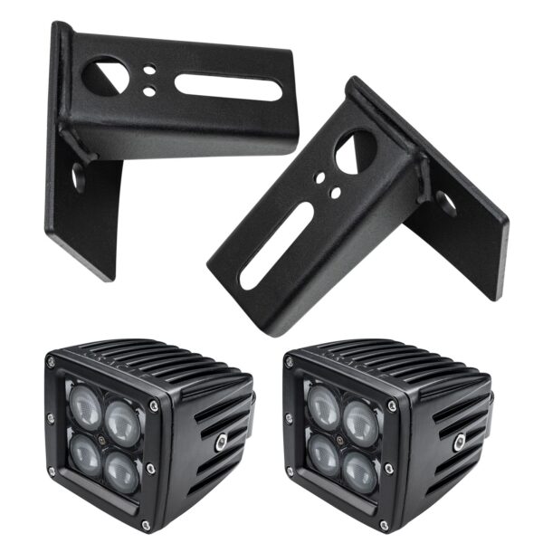 2142-504 - ORACLE Jeep JK Lower Windshield Mount Brackets + Lights Combo