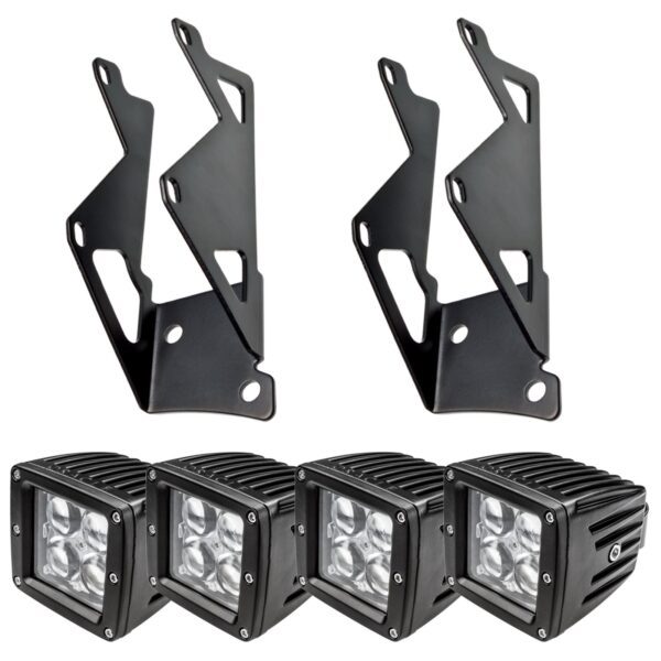 2145-504 - ORACLE Jeep JK Dual Mounting Pillar Brackets + Lights Combo