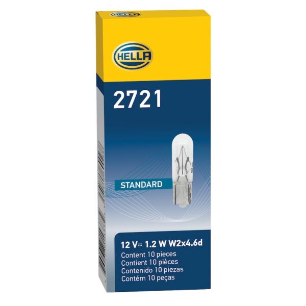 HELLA 2721 Standard Series Incandescent Miniature Light Bulb