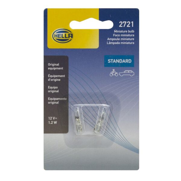 HELLA 2721TB Standard Series Incandescent Miniature Light Bulb