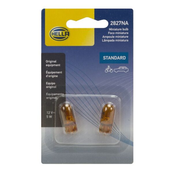 HELLA 2827NATB Standard Series Incandescent Miniature Light Bulb