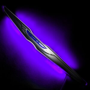 3020-007 - Chrysler Illuminated LED Sleek Wing - Dual Intensity - UV/Purple