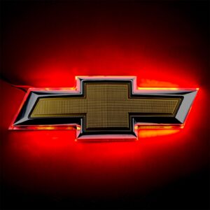 3057-003 - 2014-2015 Chevy Camaro Illuminated Bowtie - Red