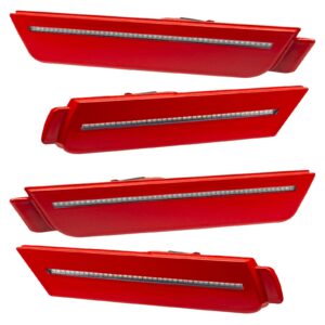 3191-019 - 2010-2015 Chevrolet Camaro ORACLE Concept Sidemarker Set - Clear - Red Hot (G7C)