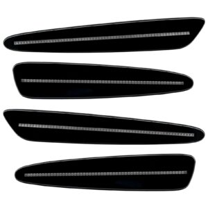 3160-019 - Chevrolet Corvette C6 Sidemarkers - Clear - Black