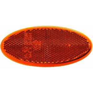 3160 Amber Oval Reflex Reflector with Adhesive