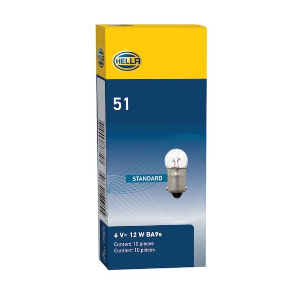 HELLA 51 Standard Series Incandescent Miniature Light Bulb