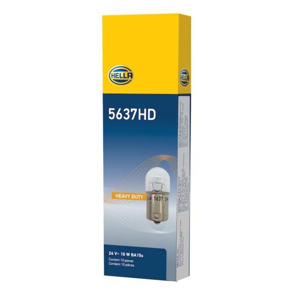 HELLA 5637HD Heavy Duty Series Incandescent Miniature Light Bulb