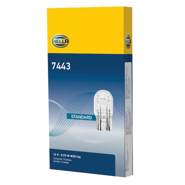 HELLA 7443 Standard Series Incandescent Miniature Light Bulb