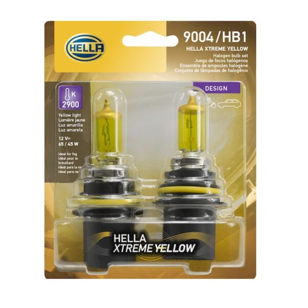 HELLA 9004 YL Design Series Halogen Light Bulb