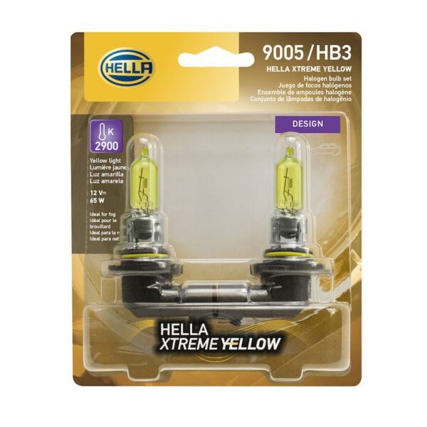 HELLA 9005 YL Design Series Halogen Light Bulb