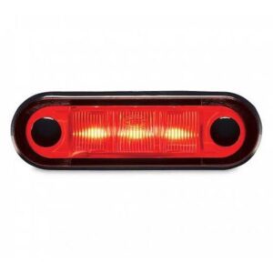 LAMP S/CL MKR 9657 LED RED 12V SAE