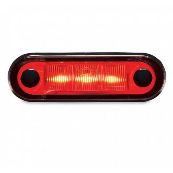 LAMP S/CL MKR 9657 LED RED 24V SAE