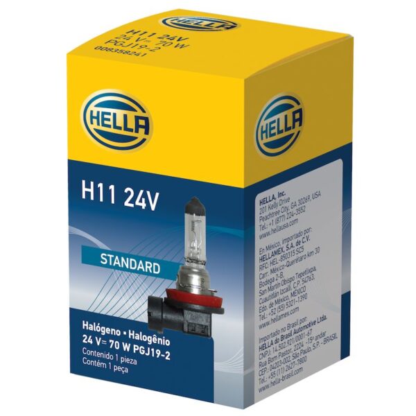 HELLA H11 24V Standard Series Halogen Light Bulb