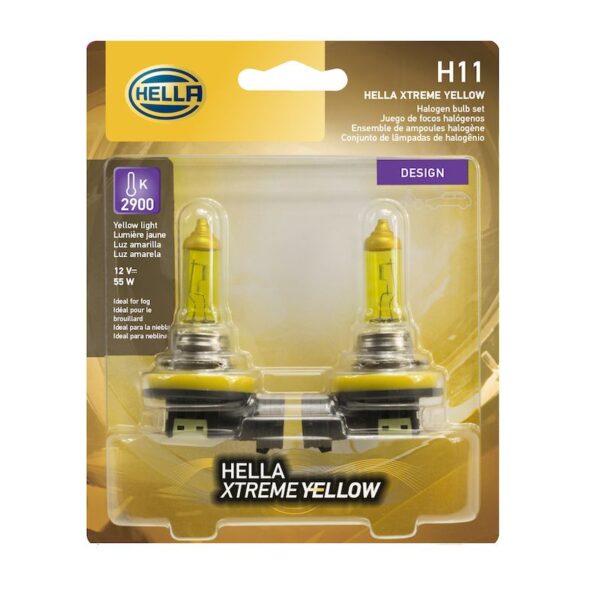 HELLA H11 YL Design Series Halogen Light Bulb