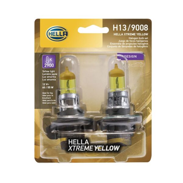 HELLA H13 YL Design Series Halogen Light Bulb