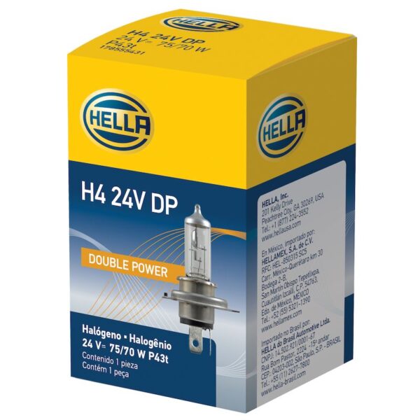 HELLA H4 24V DP Long Life Series Halogen Light Bulb