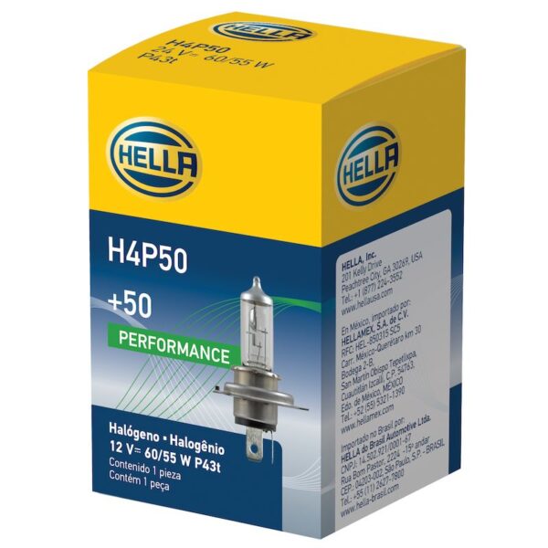 HELLA H4P50 Performance Series Halogen Light Bulb