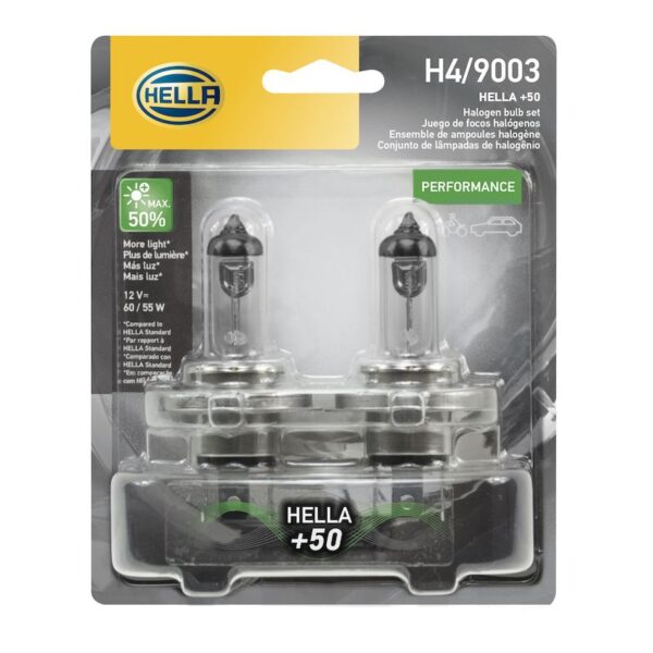 HELLA H4P50TB Performance Series Halogen Light Bulb