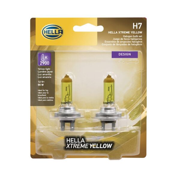 HELLA H7 YL Design Series Halogen Light Bulb