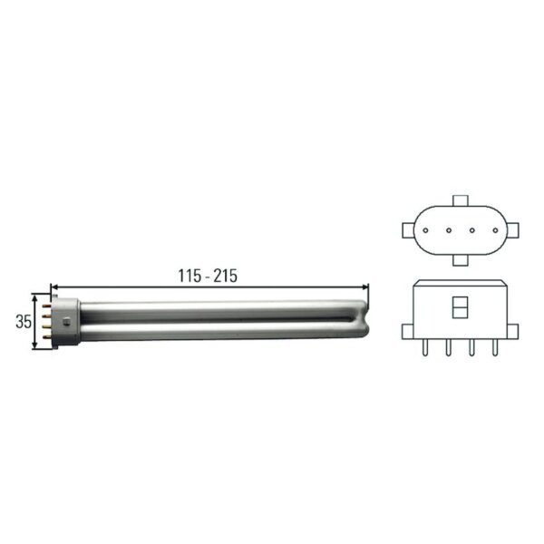 BULB FLUOR 12V 7W                    8GA