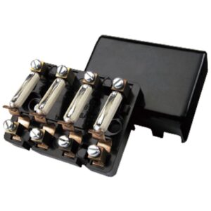 4-Way Fuse Box 8A - Screw Terminals