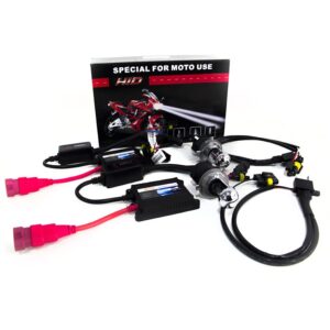 RS-H4-10K-DB-2MOTO - H4 10K Dual Beam Motorcycle Headlight Kit for Dual Headlights