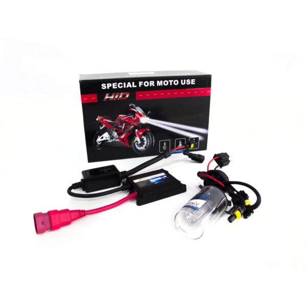 RS-9006-3K-MOTO - 9006 3K Single Beam Motorcycle Headlight Kit for Single Headlights