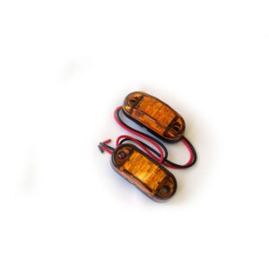 RS-O2.5-2HA - 2.5x1in Amber LED Truck Light Marker (w/ 2 Hole Mount) (Pair)