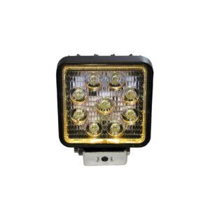 RS27W4Y - 4in 27W Square LED Spot Light w/ Yellow Halo