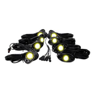 RSLD8KITY - 8-Pod LED Rock Light Kit (Yellow)