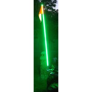 RSQG6FTG - 6ft 5050 LED Lighted Whip (Green)