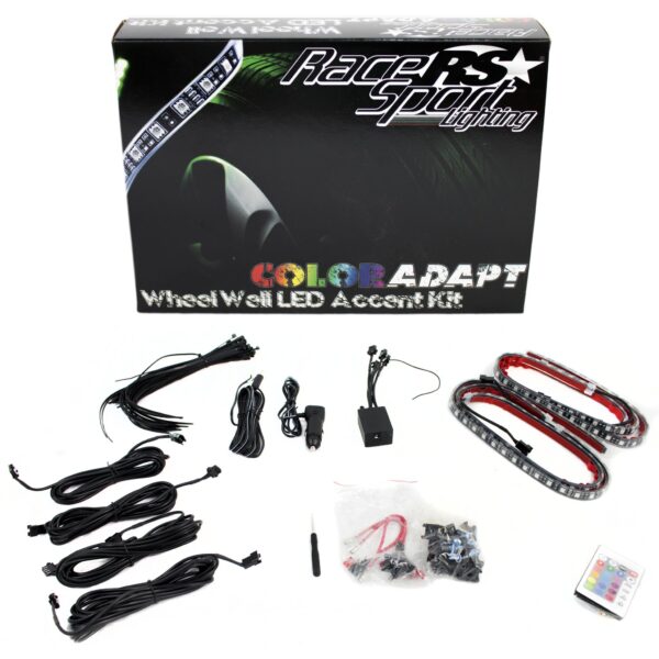 RSWWKIT - ColorADAPT Adaptive RGB LED Wheel Well Kit w/ Key Card RGB Remote