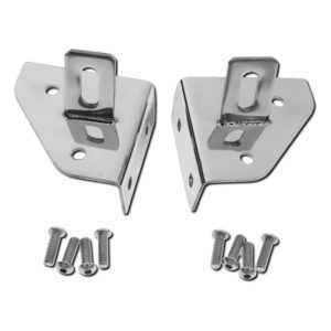 RT Off-Road - Stainless Stainless Windshield Light Mount Bracket Set