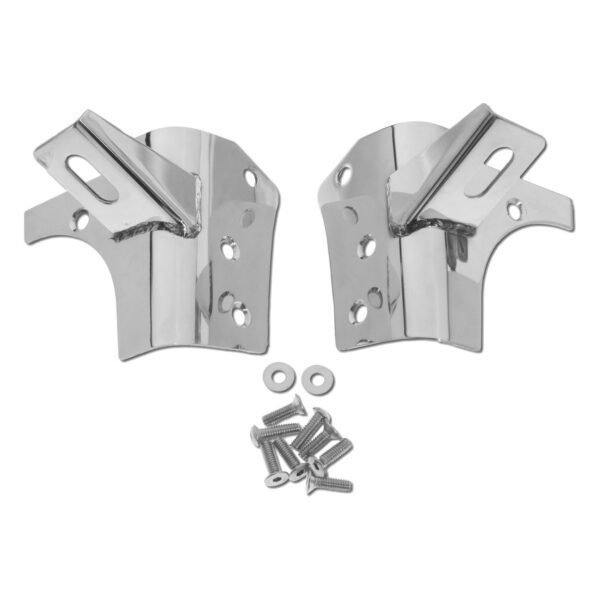 RT Off-Road - Stainless Stainless Windshield Light Mount Bracket Set