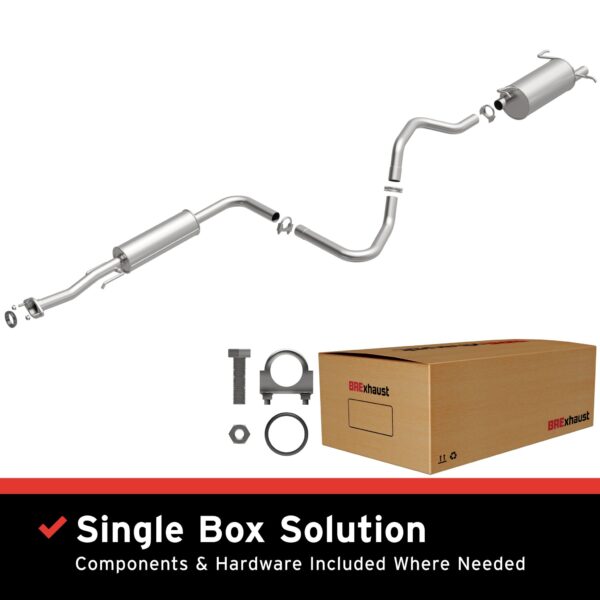 BRExhaust 2007-2012 Nissan Sentra L4 2.0L Direct-Fit Replacement Exhaust System