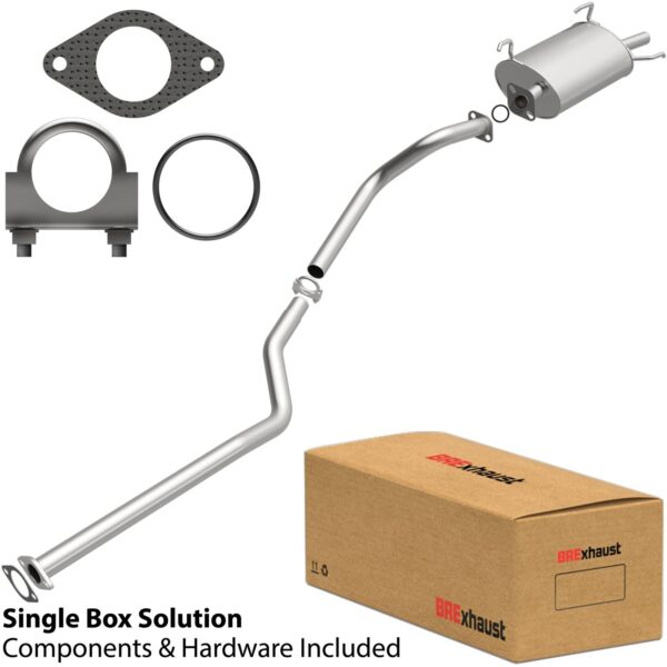 BRExhaust 2000-2006 Nissan Sentra L4 1.8L Direct-Fit Replacement Exhaust System