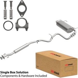 BRExhaust 2008-2011 Subaru Impreza H4 2.5L Direct-Fit Replacement Exhaust System