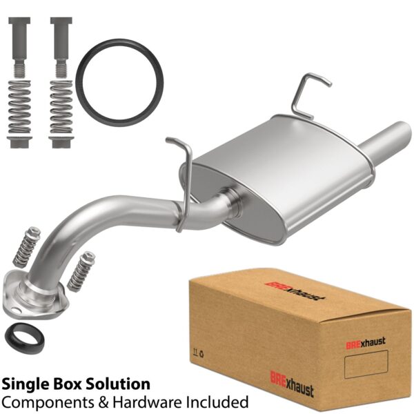 BRExhaust 2006-2015 Toyota Yaris L4 1.5L Direct-Fit Replacement Exhaust System