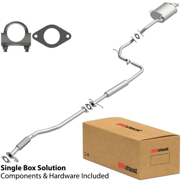 BRExhaust 2000-2005 Hyundai Accent Direct-Fit Replacement Exhaust System