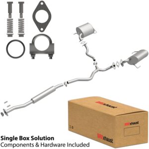 BRExhaust 2005-2005 Subaru Outback H4 2.5L Direct-Fit Replacement Exhaust System