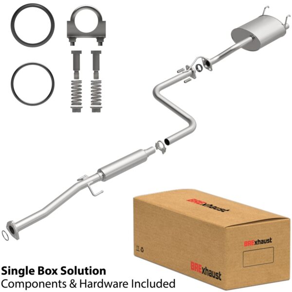 BRExhaust 1993-1995 Honda Civic del Sol L4 1.5L Direct-Fit Replacement Exhaust System