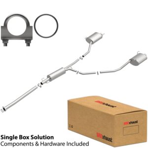 BRExhaust 2009-2015 Honda Pilot V6 3.5L Direct-Fit Replacement Exhaust System