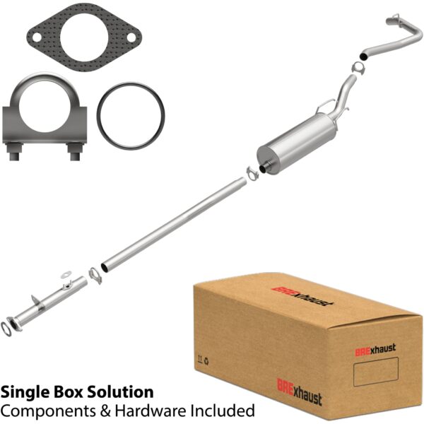 BRExhaust 1995-1997 Toyota Tacoma L4 2.4L Direct-Fit Replacement Exhaust System