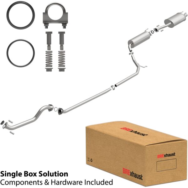 BRExhaust 2006-2011 Honda Civic L4 1.8L Direct-Fit Replacement Exhaust System