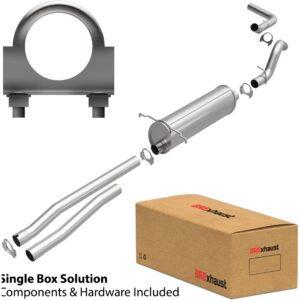 BRExhaust 2000-2003 Dodge Dakota V6 3.9L Direct-Fit Replacement Exhaust System