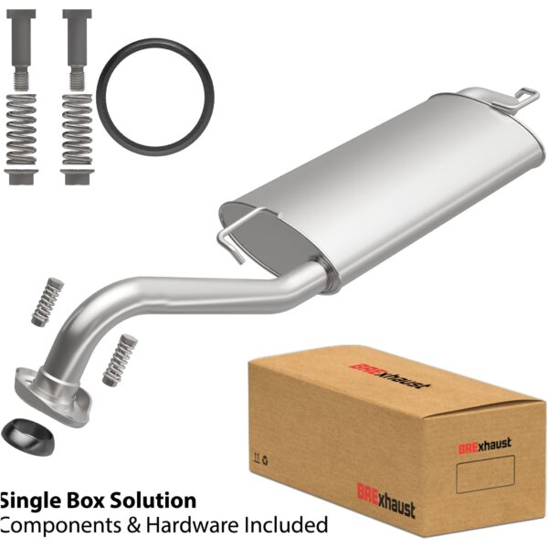 BRExhaust 2003-2013 Toyota Corolla L4 1.8L Direct-Fit Replacement Exhaust System